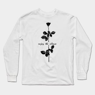 Enjoy The Silence - Black Long Sleeve T-Shirt